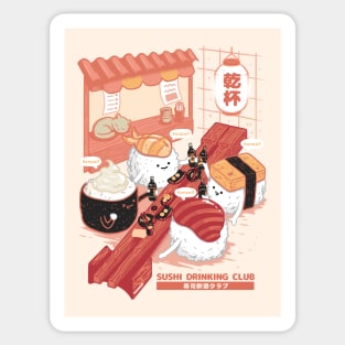 Sushi Drinking Club Sticker